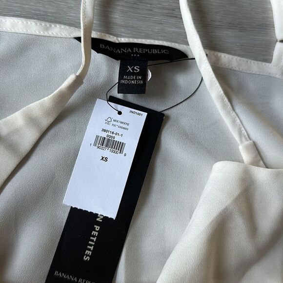 Banana Republic cream tank top Lined in the front size‎ XS Nwt - Picture 4 of 5